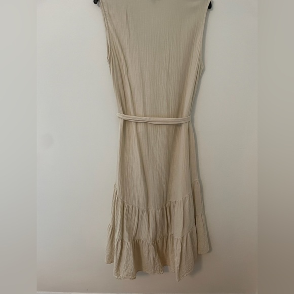 Anthropologie DREW Midi High/Low Tank Dress, Cream Size - Picture 6 of 6